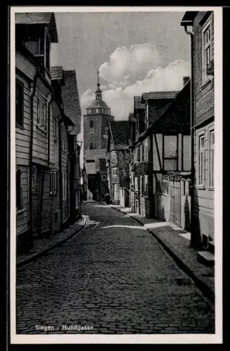 AK Siegen, Blick in die Hundgasse