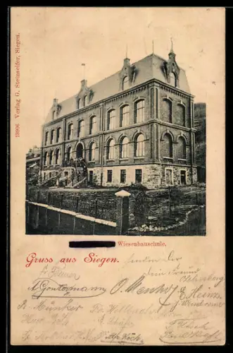 AK Siegen, Wiesenbaumschule, Totalansicht