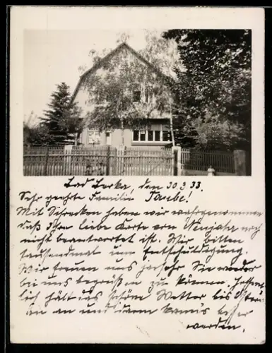 Foto-AK Bad Berka, Gasthaus mit Walmdach