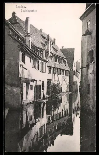 AK Landau / Pfalz, Queichpartie