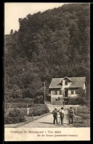 AK Schmalkalden, Forsthaus im Nesselgrund i. Thür. Wald