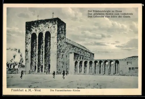 AK Frankfurt-Bockenheim, Die Frauenfriedens-Kirche