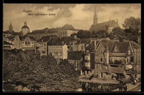 AK Siegen, Blick aufs untere Schloss