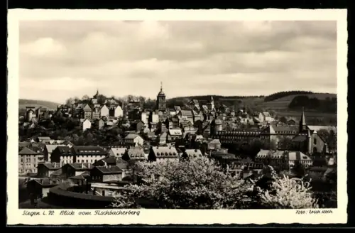 AK Siegen i. W., Blick vom Fischbacherberg