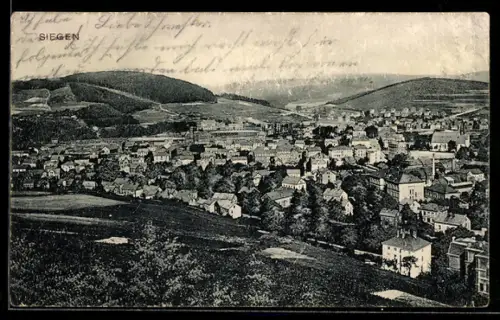 AK Siegen, Stadtansicht
