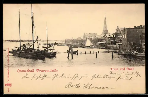 AK Travemünde, Trave und Stadt