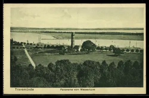 AK Travemünde, Panorama vom Wasserturm