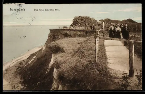 AK Travemünde, Das hohe Brodtener Ufer