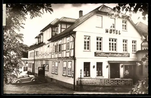 AK Fallingbostel /Lünebg. Heide, Hotel Fallingbosteler Hof, Strassenansicht