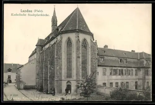 AK Landau /Pfalz, Katholische Stadtpfarrkirche