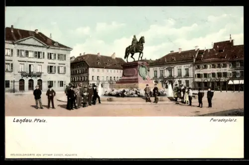AK Landau /Pfalz, Paradeplatz
