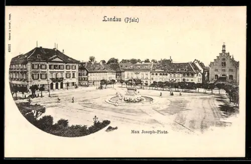 AK Landau /Pfalz, Max Joseph-Platz