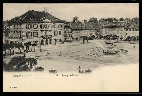 AK Landau /Pfalz, Max Josephs-Platz