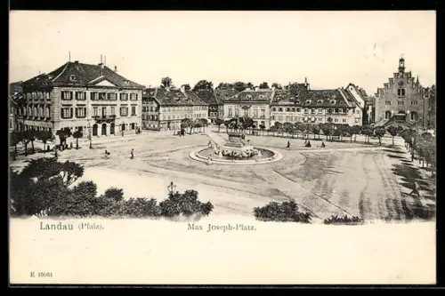 AK Landau /Pfalz, Max Joseph-Platz