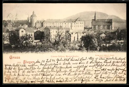 AK Siegen, Unteres Schloss, Martini-Kirche