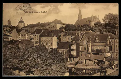 AK Siegen, Blick aufs untere Schloss