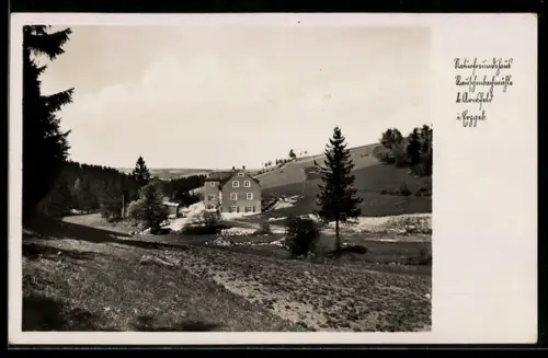 AK Arnsfeld i. Erzgeb., Naturfreundehaus Rauschenbachmühle
