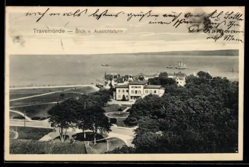 AK Travemünde, Blick vom Aussichtsturm