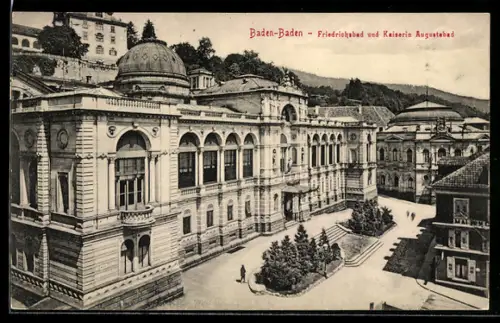 AK Baden-Baden, Friedrichsbad und Kaiserin Augustabad
