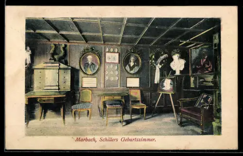 AK Marbach, Schillers Geburtszimmer
