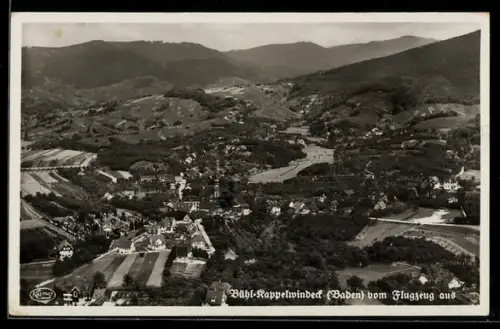 AK Bühl-Kappelwindeck /Baden, Teilansicht, Fliegeraufnahme