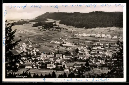 AK Wehingen, Teilansicht mit Kirche