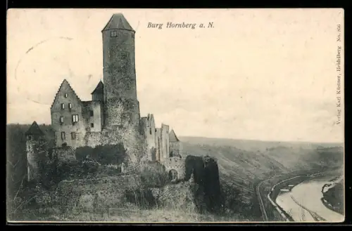 AK Hornberg a. N., Blick zur Burg