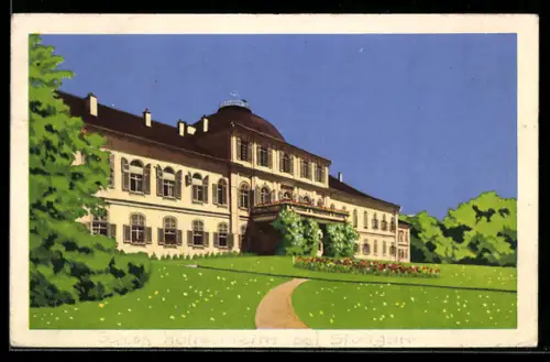 Künstler-AK Stuttgart, Schloss Hockenheim