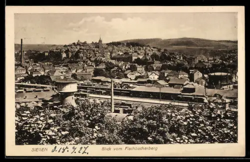 AK Siegen, Blick vom Fischbacherberg