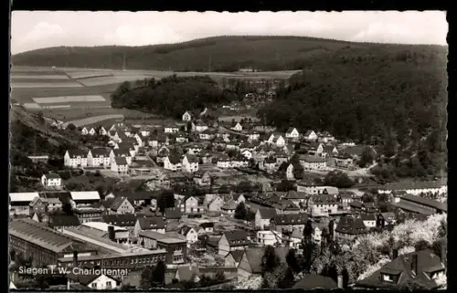 AK Siegen i. W., Charlottental aus der Vogelschau