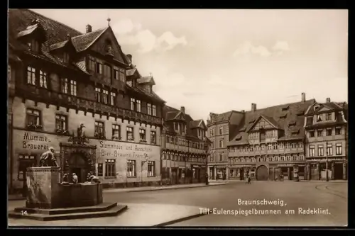 AK Braunschweig, Till-Eulenspiegelbrunnen am Radeklint