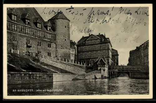 AK Hannover, Leine mit Beguinenturm