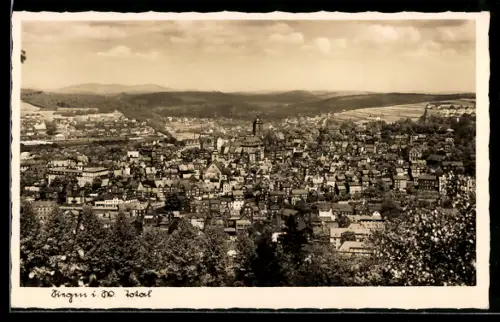 AK Siegen i. W., Totalansicht aus der Vogelschau