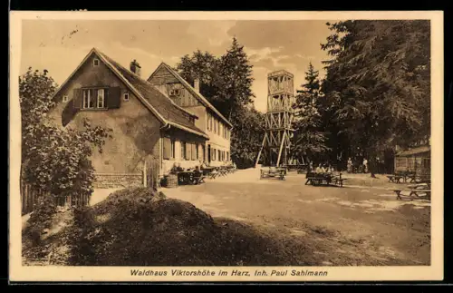 AK Viktorshöhe im Harz, Gasthaus Viktorshöhe, Inh. Paul Sahlmann