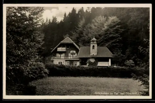 AK Oberhof i. Thür., Gasthof Glöckchen im Tal