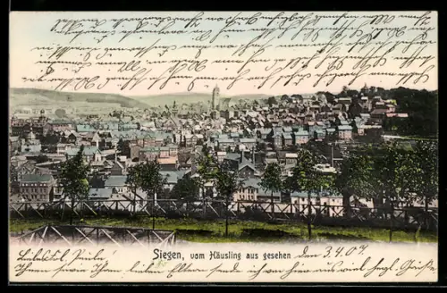 AK Siegen, Vom Häusling aus gesehen