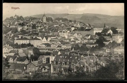 AK Siegen, Stadtansicht