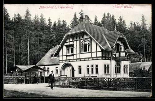 AK Mönchhof b. Elgersburg, Haus am Waldrand