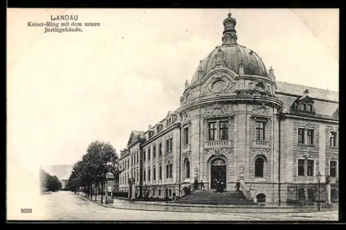 AK Landau, Kaiser-Ring mit dem neuen Justizgebäude
