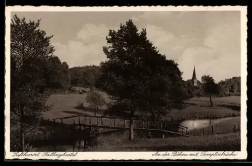 AK Fallingbostel, An der Böhme mit Templinbrücke