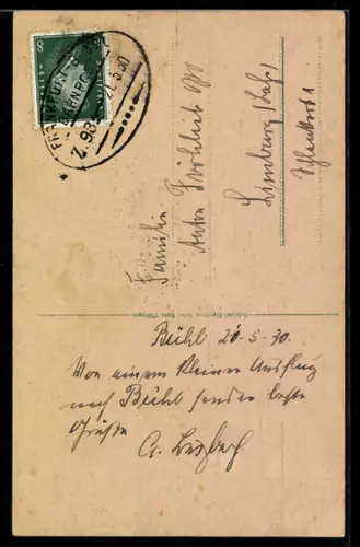 AK Bühl i. B., Rathaus, Kirche