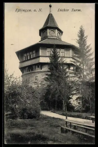 AK Esslingen a. N., Dicker Turm