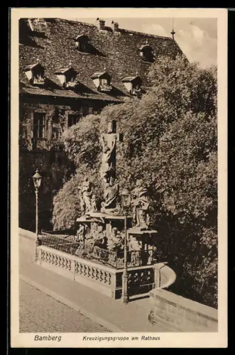 AK Bamberg, Kreuzigungsgruppe am Rathaus