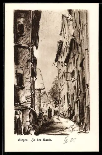 Künstler-AK Siegen, In der Raute