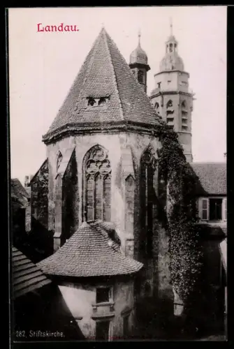 AK Landau, Ansicht der Sitftskirche