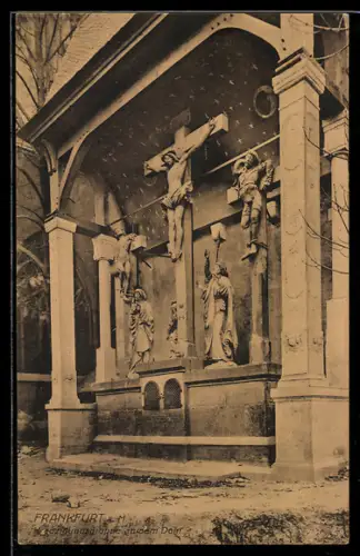 AK Alt-Frankfurt, Kreuzigungsgruppe auf dem Dom