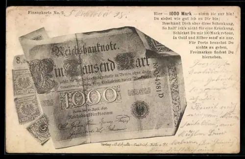 AK Reichsbanknote 1000 Mark