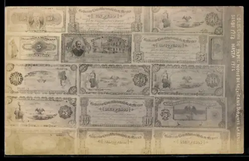 AK Mexico, Geldschein über einen Peso