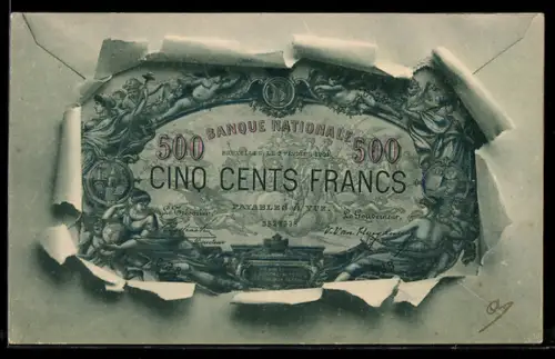 AK Banque Nationale, Cinq Cents Francs