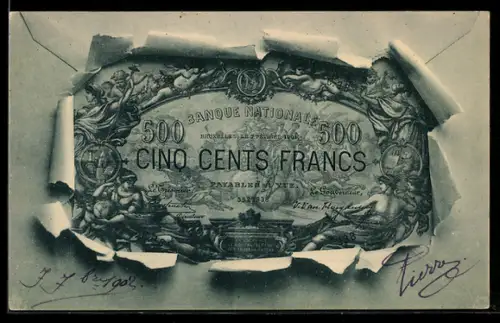 AK Banque Nationale, Cinq Cents Francs